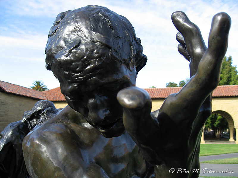Auguste Rodin in Bronze, im Memorial Court