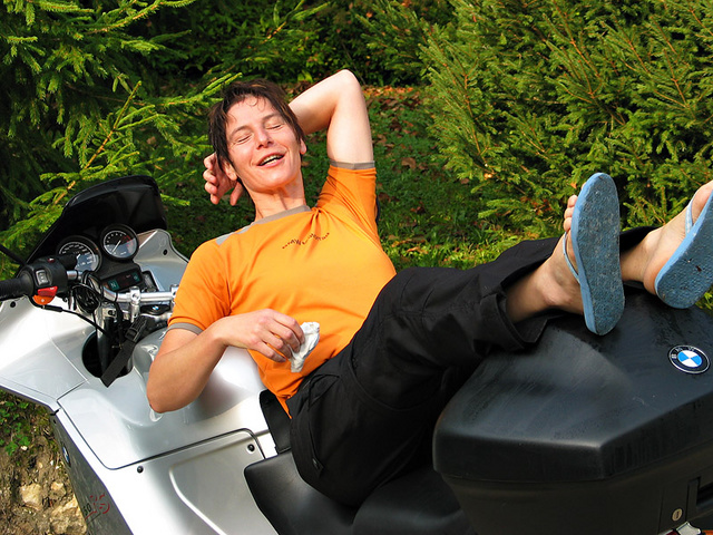 BMW R1150 RS zum ausruhen